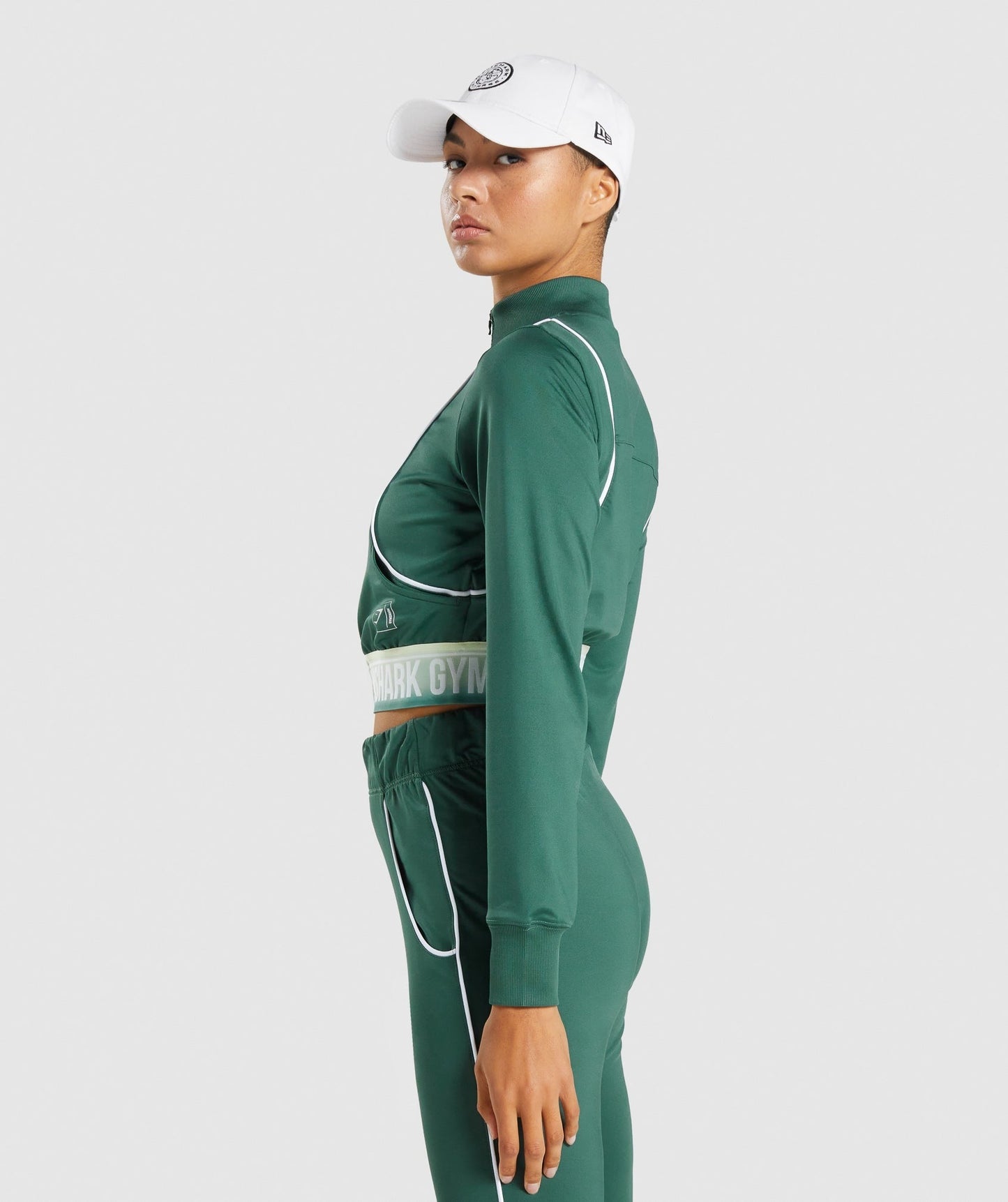 Gymshark Recess Track Top - Dark Green