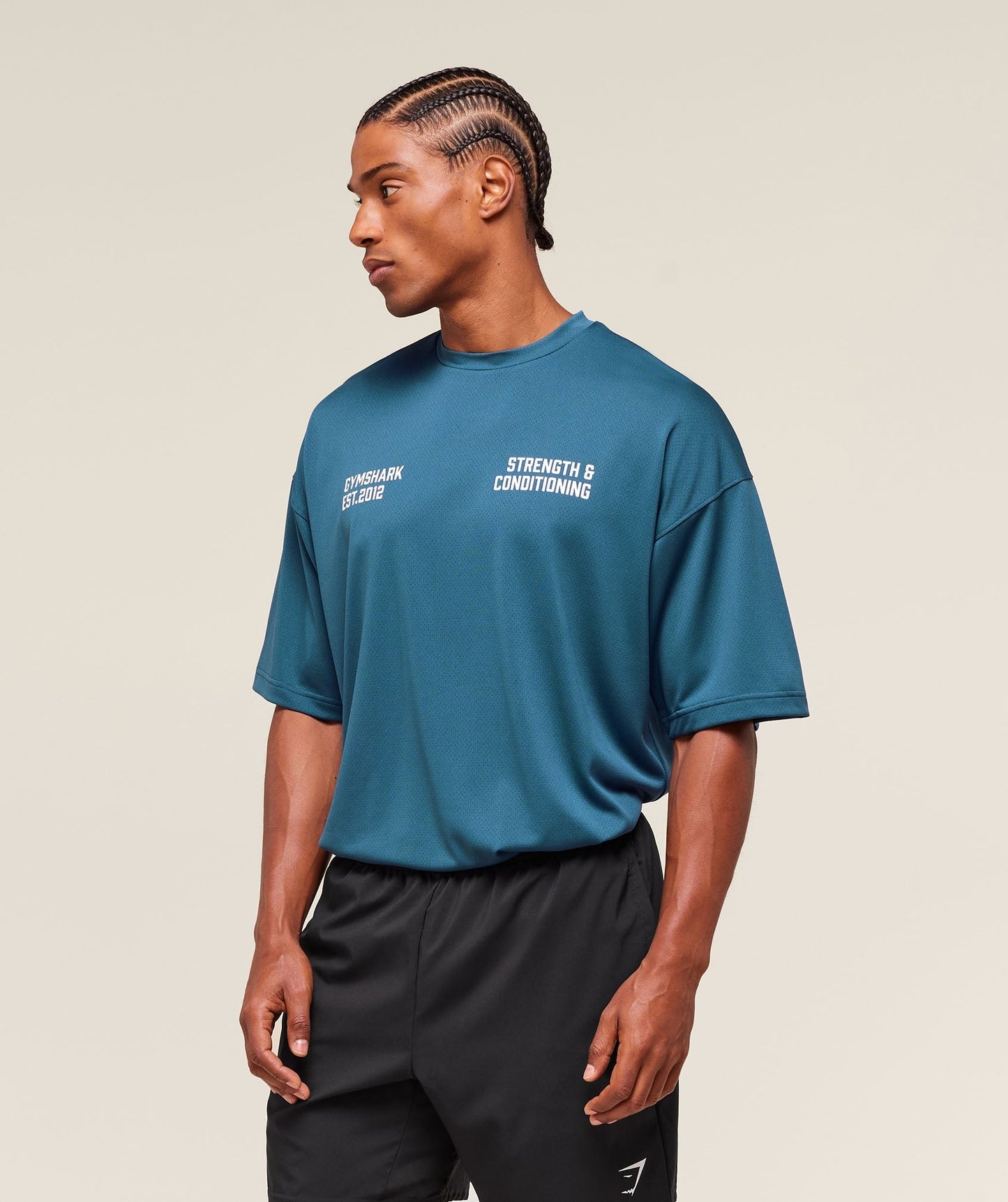Gymshark S&C Graphic T-Shirt - Success Blue