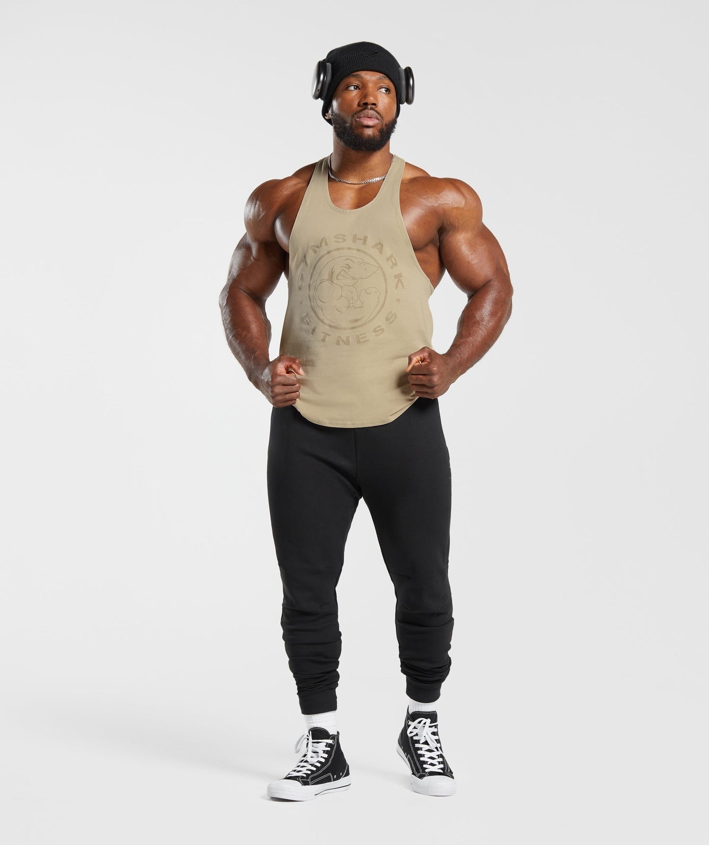 Gymshark Legacy Stringer - Desert Beige