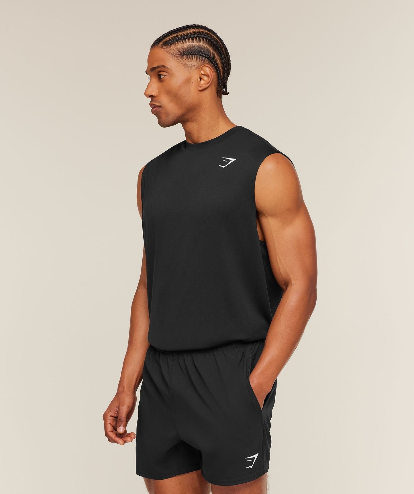 Gymshark Arrival Oversized Tank - Black