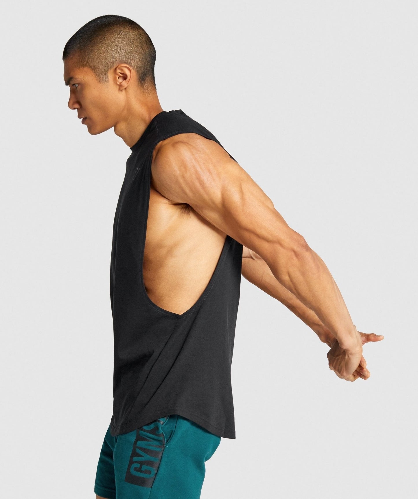 Gymshark Bold Drop Arm Tank - Black