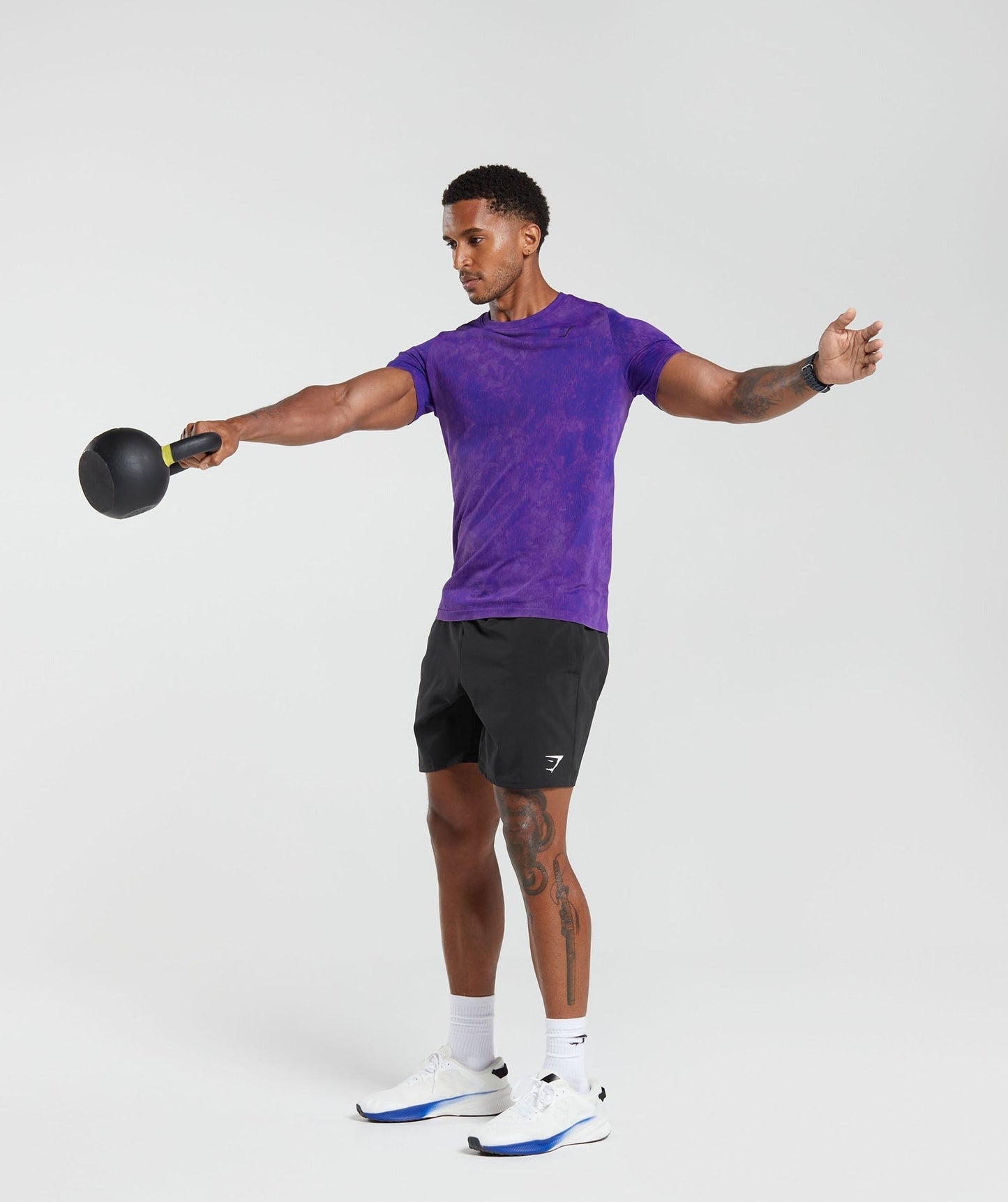 Gymshark Washed Seamless T-Shirt - Purple