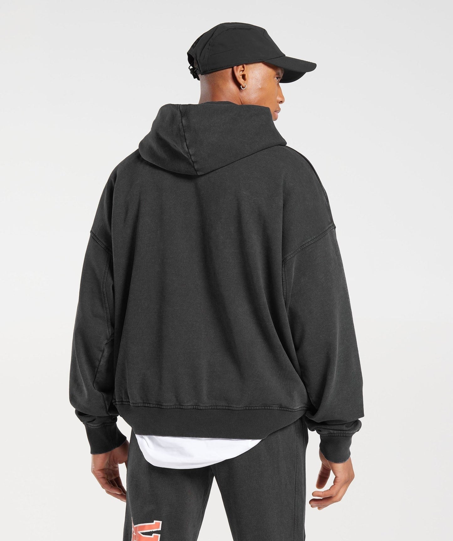 Gymshark Collegiate Hoodie - Black/Acid Wash
