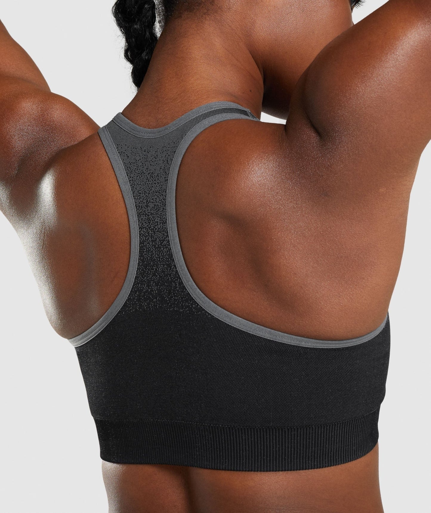 Gymshark Adapt Ombre Seamless Sports Bra - Black/Grey