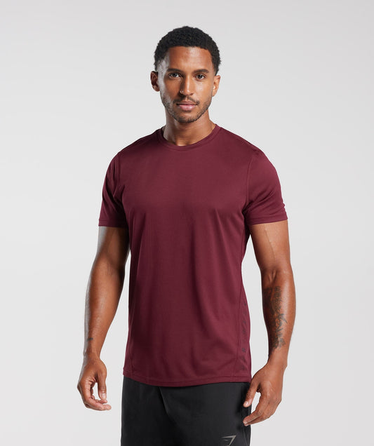 Gymshark Sport T-Shirt - Plum Pink/Black Marl