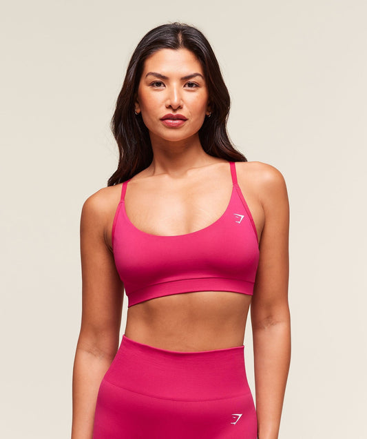 Gymshark Everyday Seamless Racerback Sports Bra - Build Pink