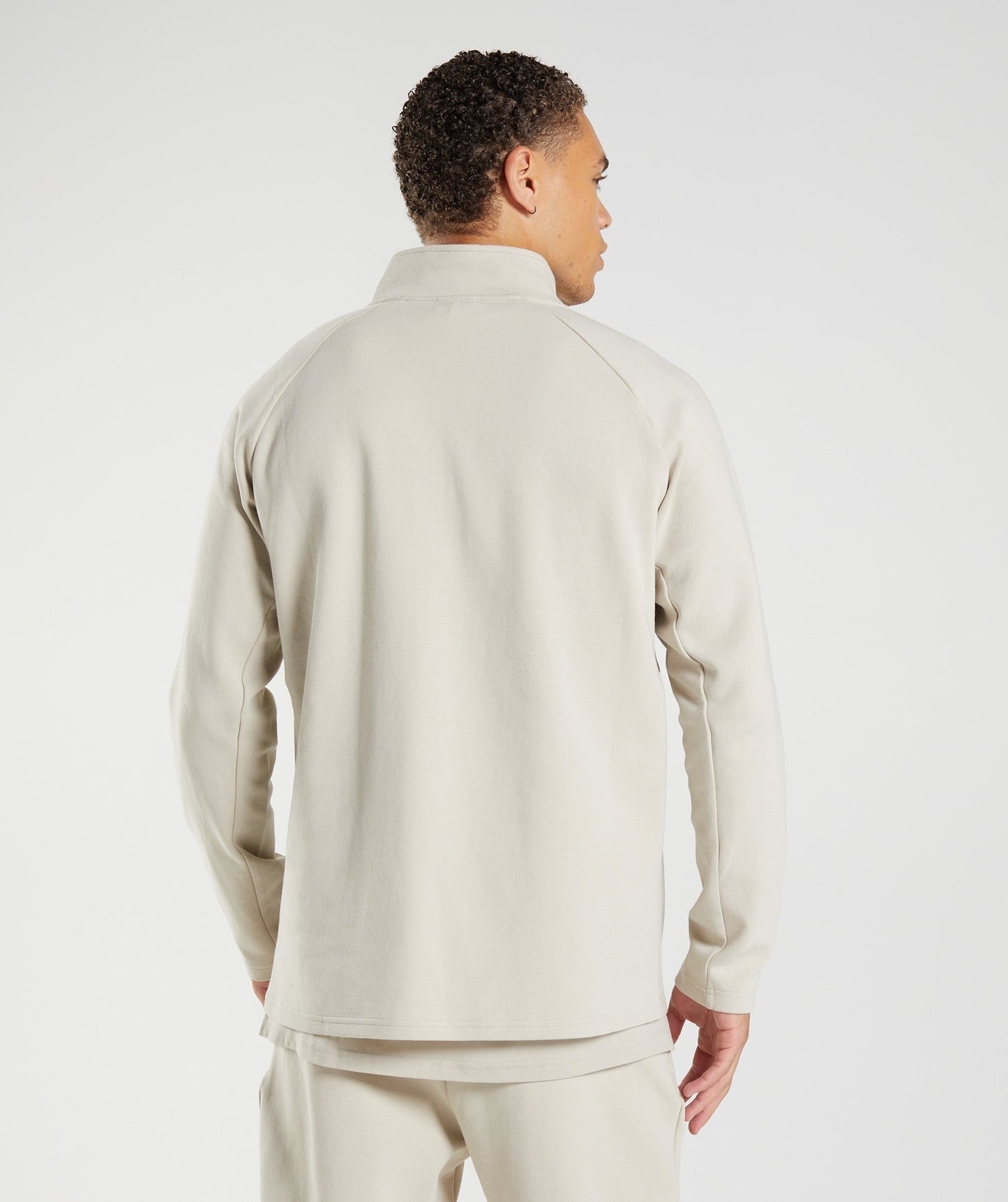 Gymshark Rest Day 1/4 Zip - Pebble Grey