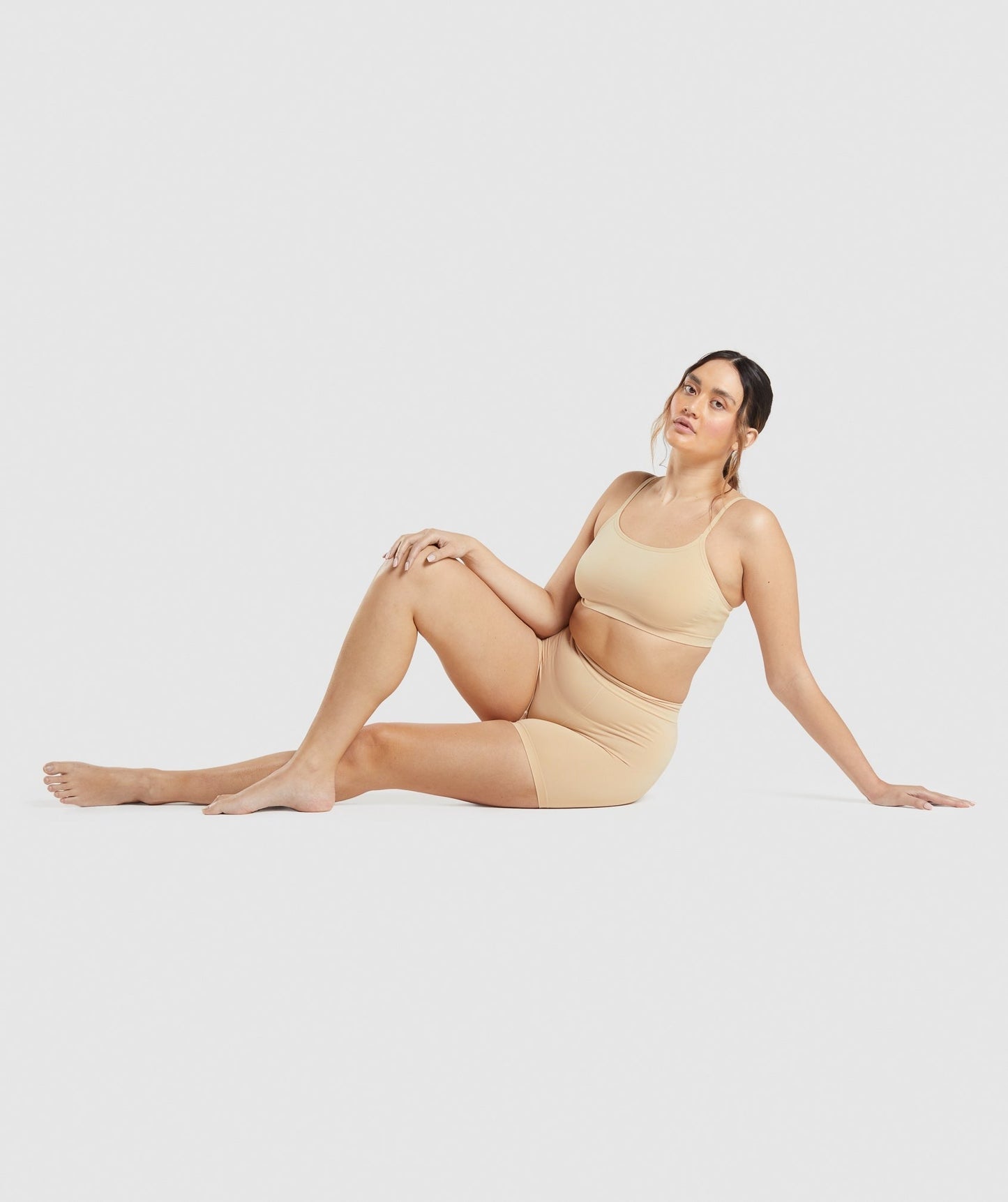 Gymshark Seamless Scoop Neck Bralette - Fawn Light Brown
