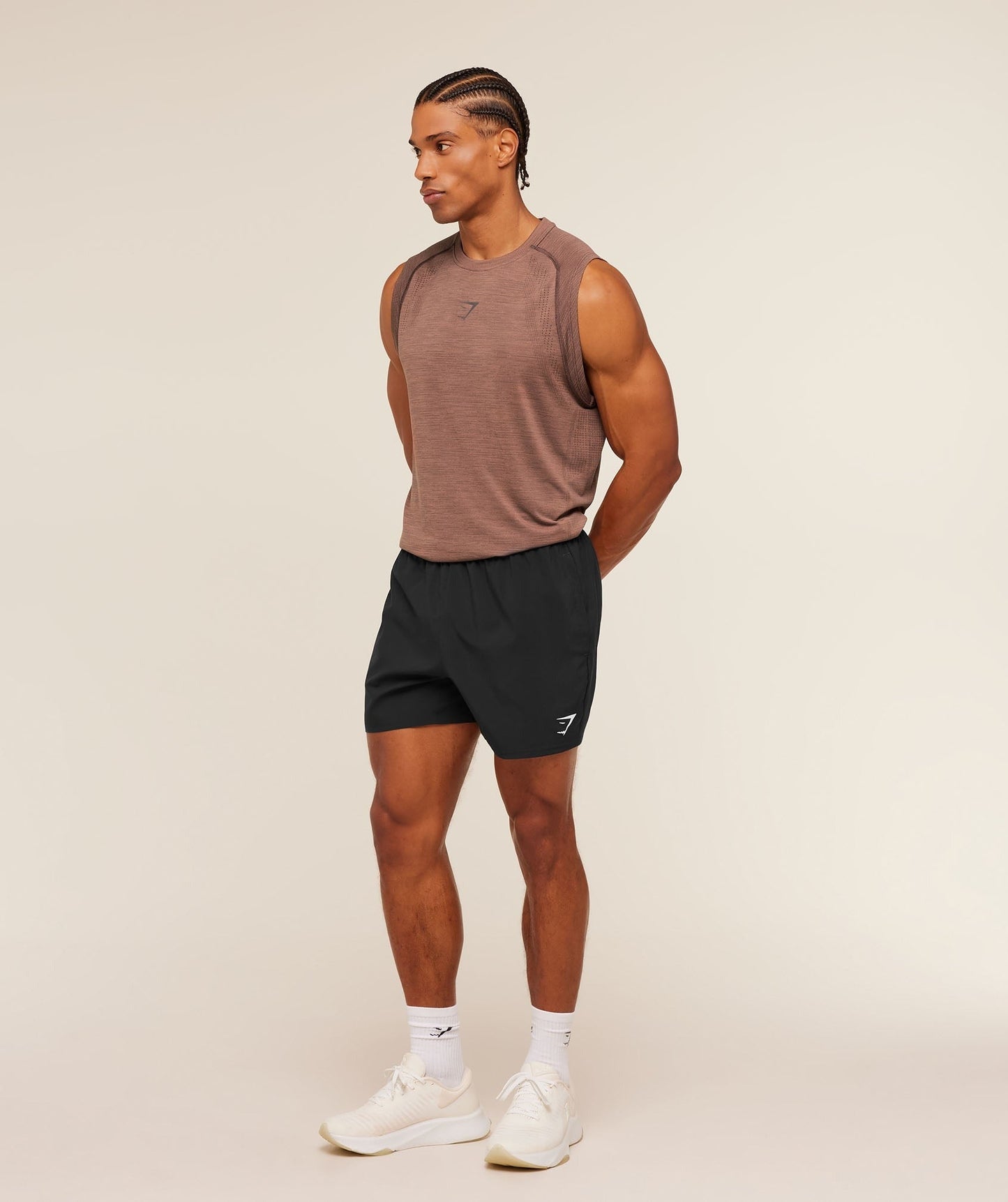 Gymshark Versatile Seamless Tank - Taupe Brown/Cool Brown