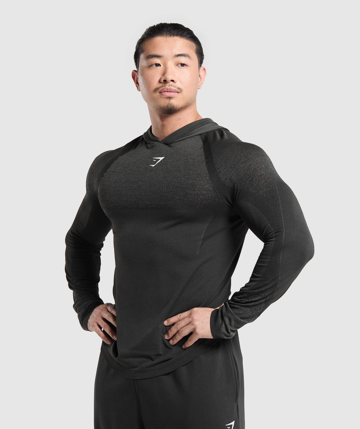 Gymshark Shadow Seamless Hoodie - Black
