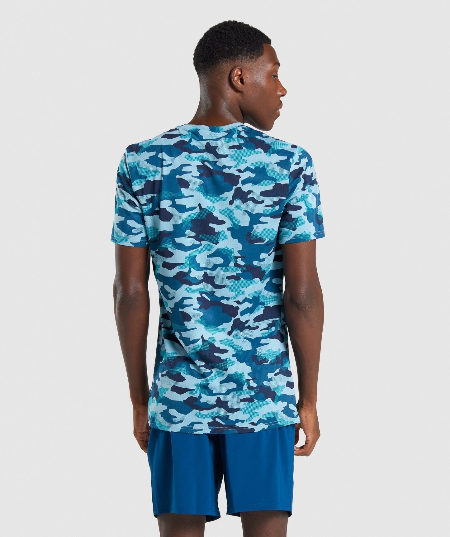 Gymshark Arrival T-Shirt - Teal Camo