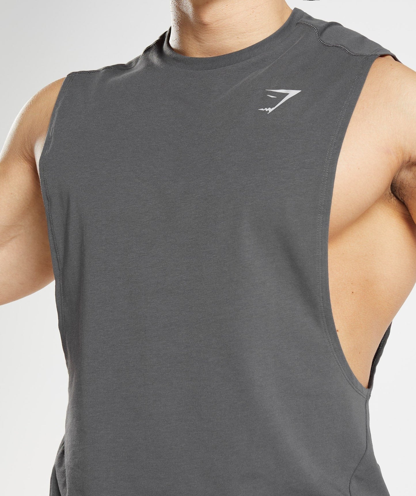 Gymshark Bold Drop Arm Tank - Silhouette Grey