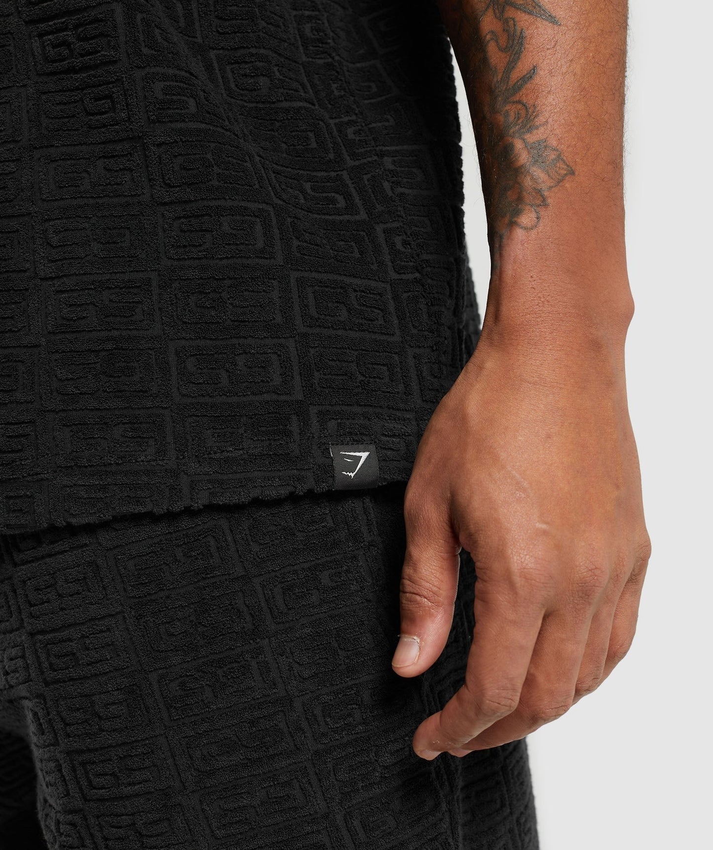 Gymshark Towelling T-Shirt - Black