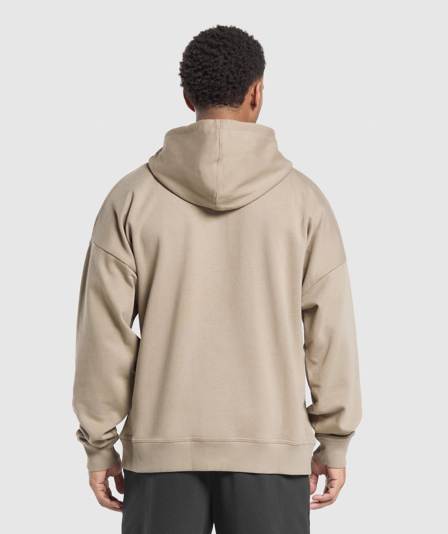 Gymshark Crest Oversized Zip Up Hoodie - Lifestyle Brown