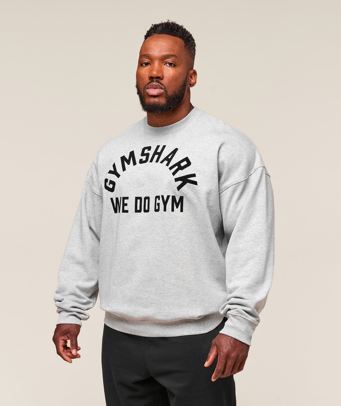Gymshark We Do Gym Crew - Light Grey Core Marl