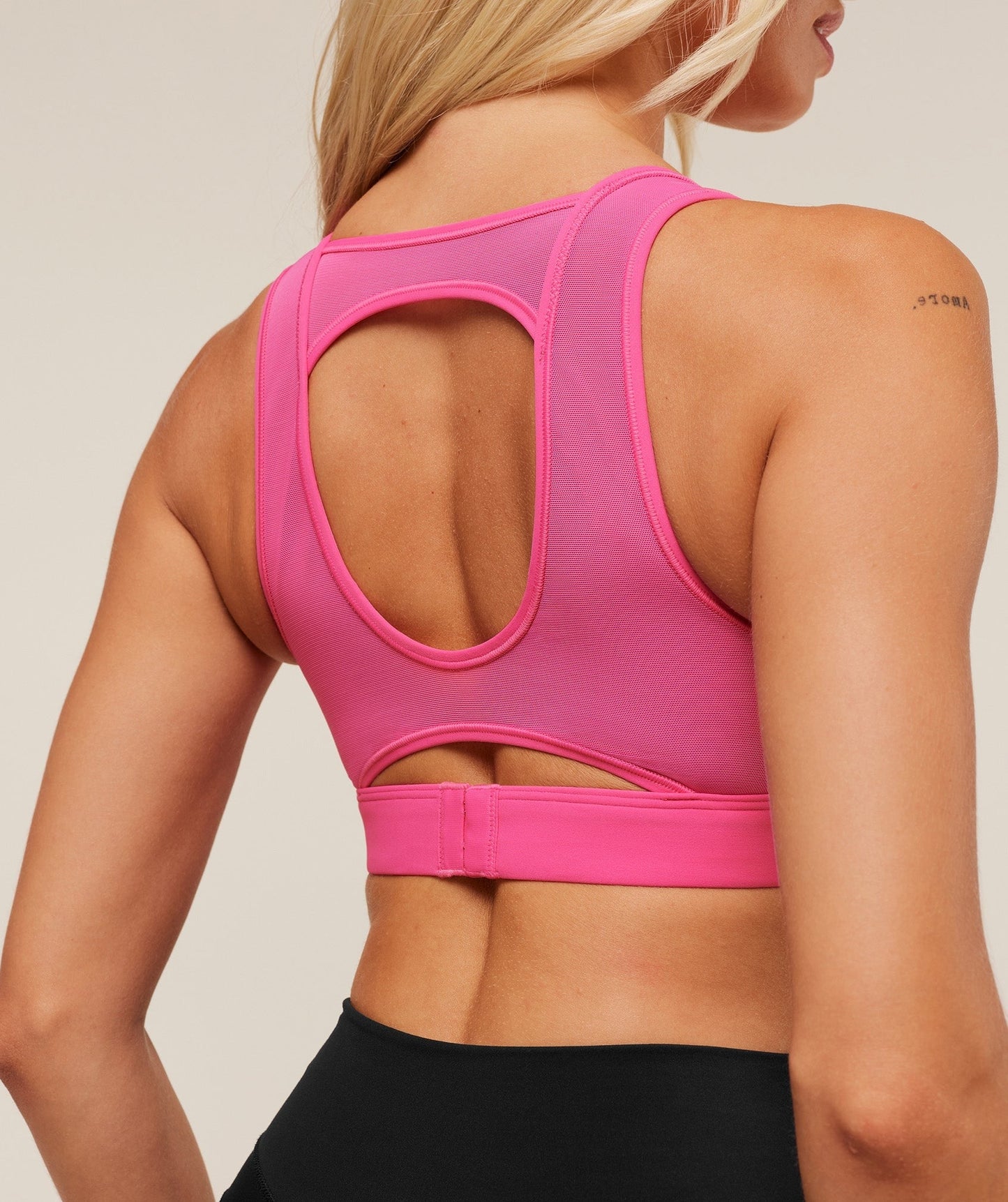 Gymshark Mesh Back Sports Bra - Energy Pink