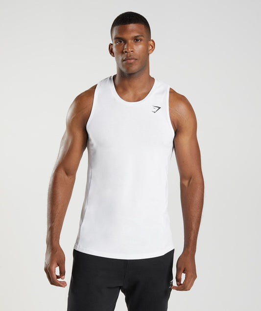 Gymshark React Tank - White
