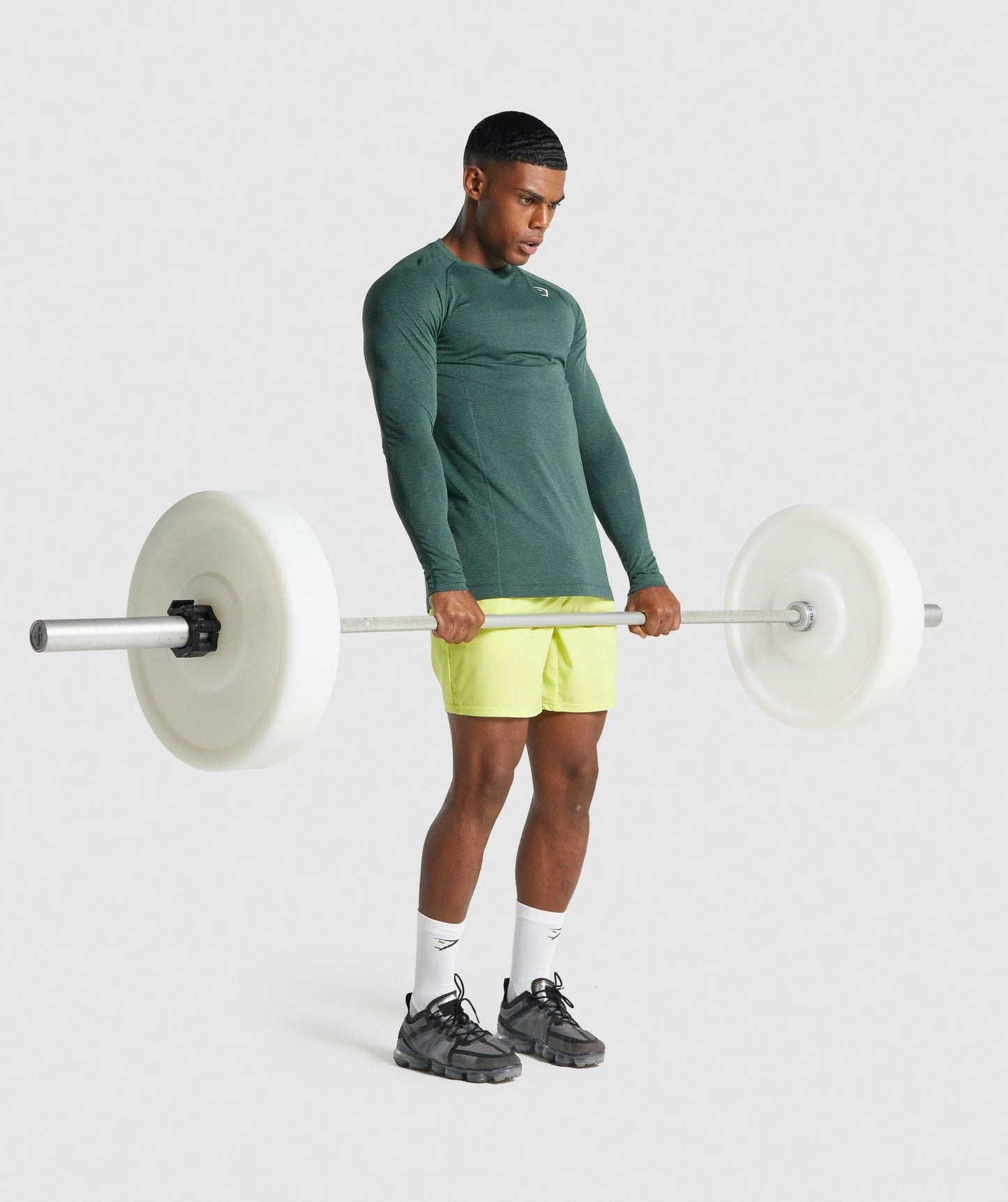 Gymshark Vital Light Long Sleeve T-Shirt - Dark Green Marl