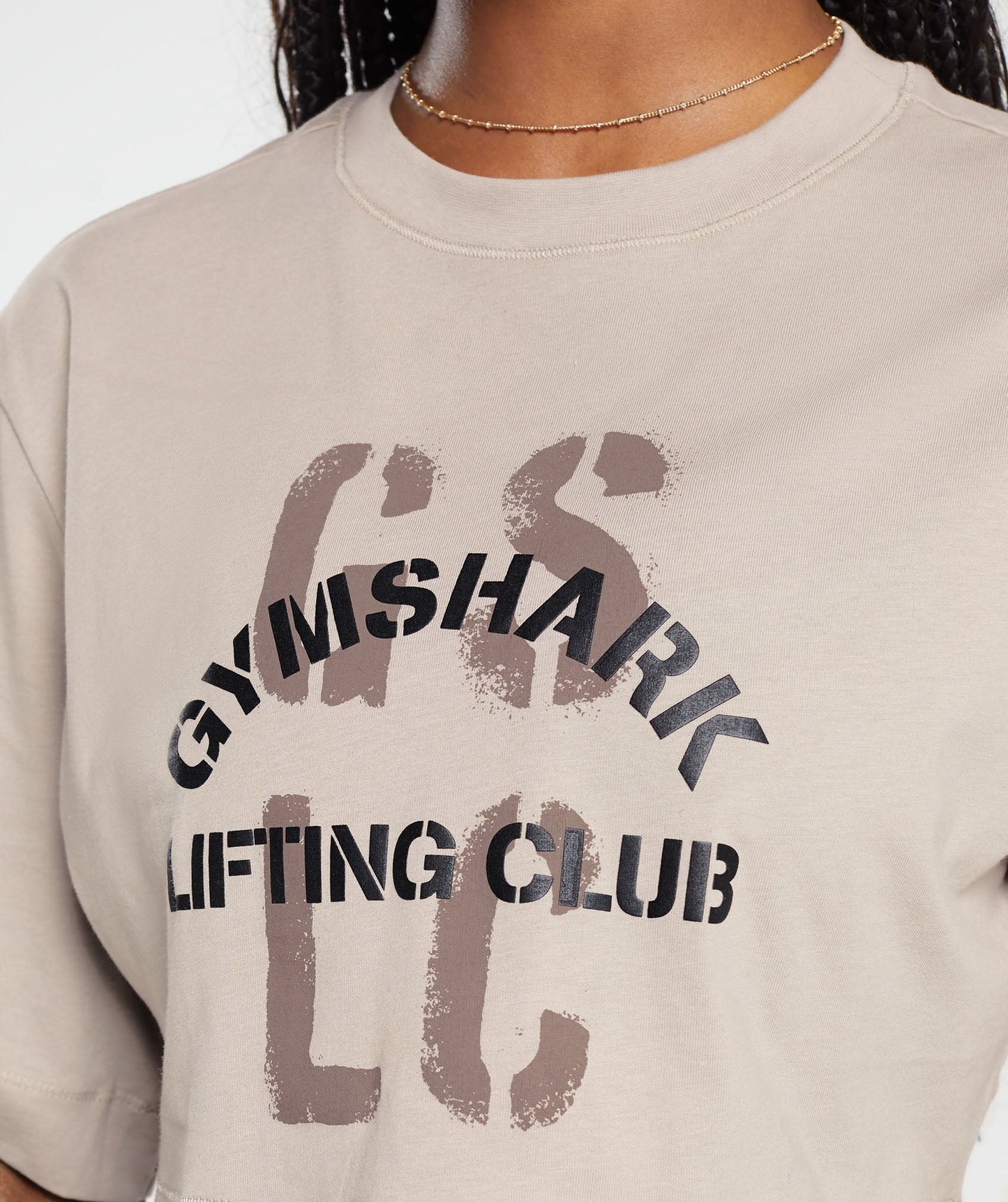Gymshark Built Crop Top - Stone Pink
