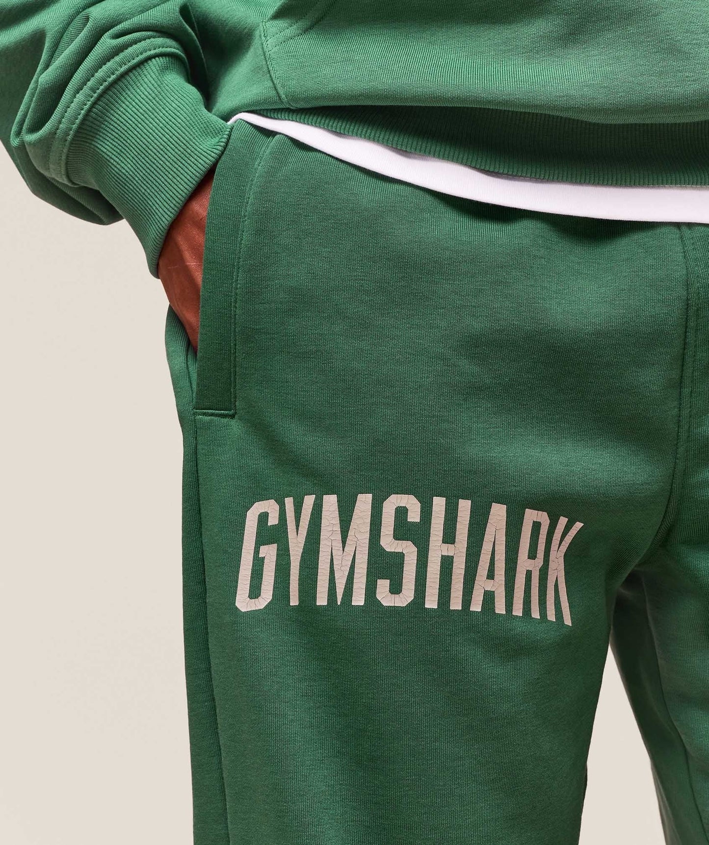 Gymshark Worn Graphic Joggers - Lift Green