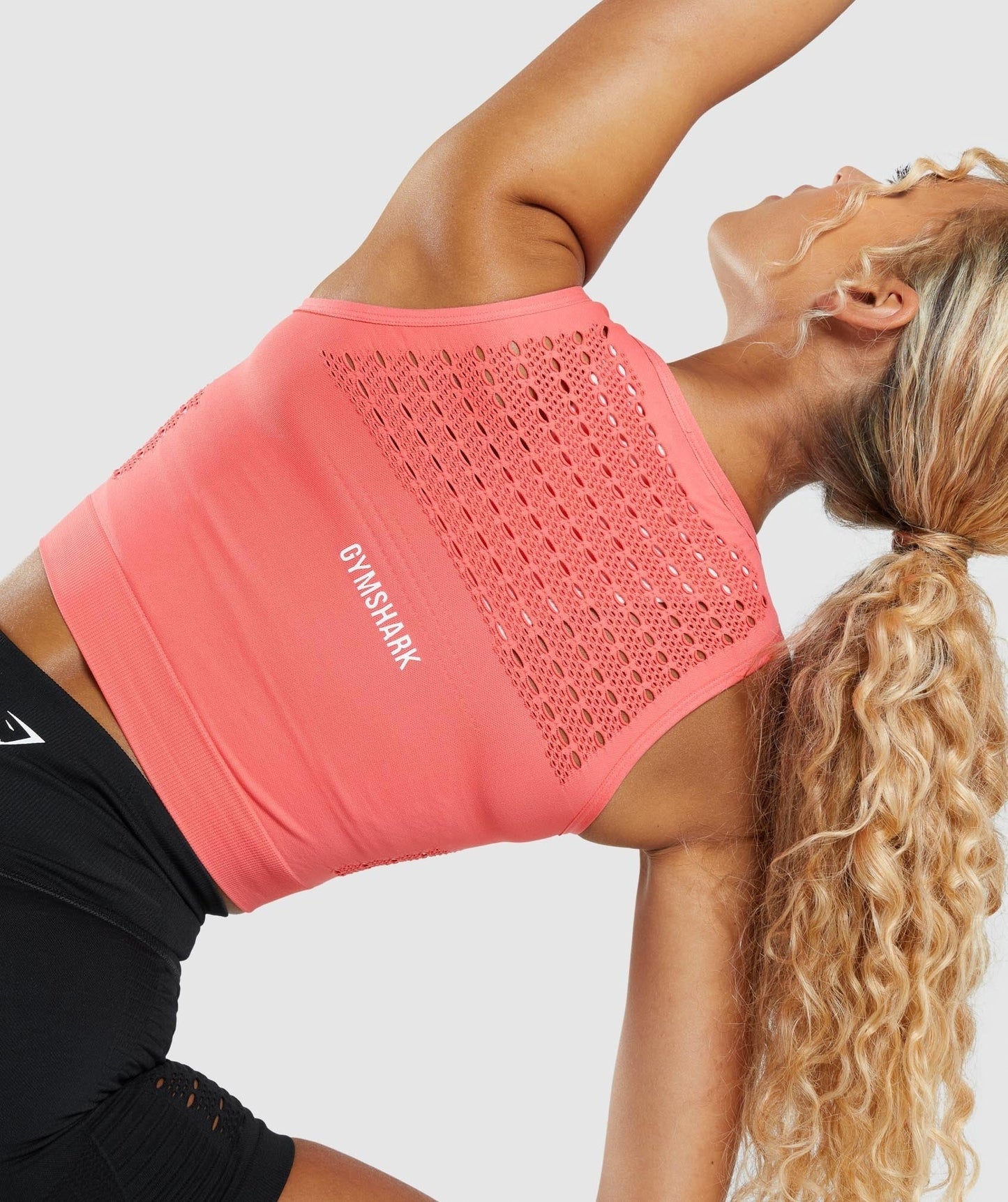 Gymshark Energy Seamless Crop Top - Polka Pink