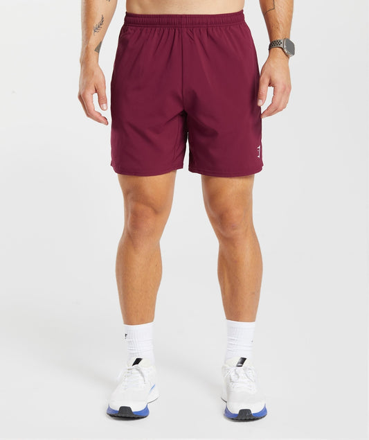 Gymshark Arrival 7" Shorts - Plum Pink