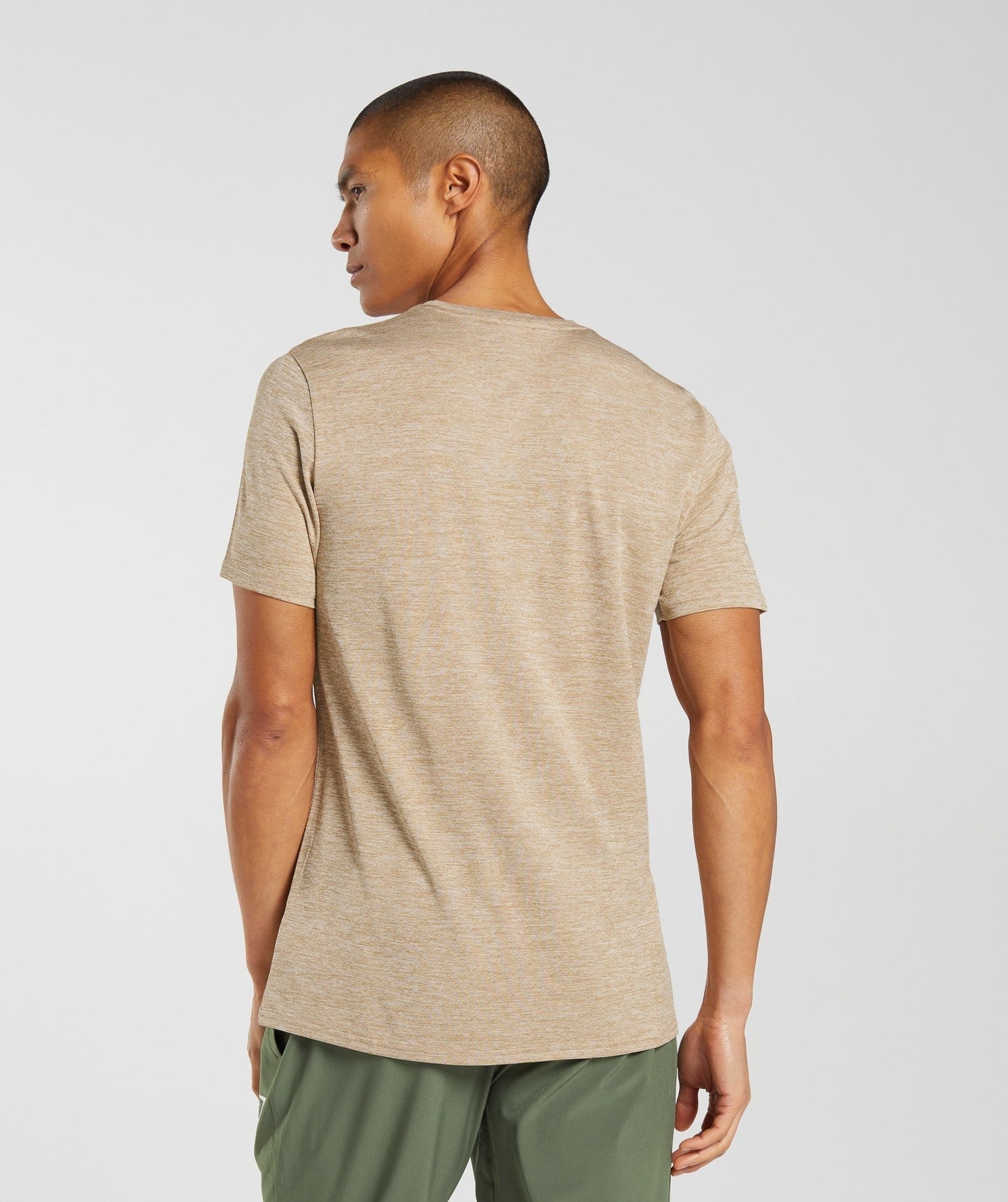 Gymshark Arrival Marl T-Shirt - Toasted Brown/Camel Brown Marl