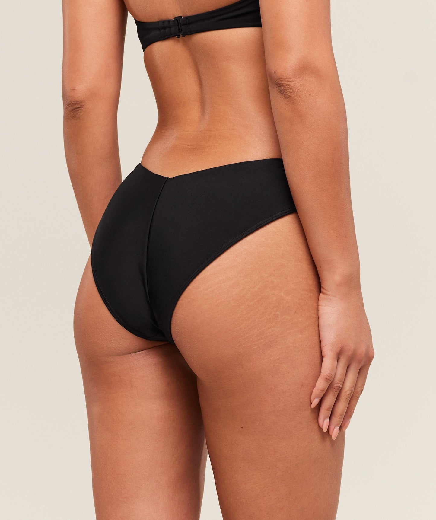 Gymshark Dipped Front Bikini Bottom - Black
