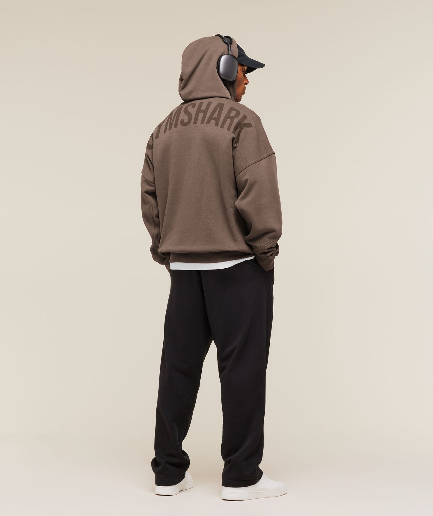 Gymshark Power Zip Up Hoodie - Soft Brown