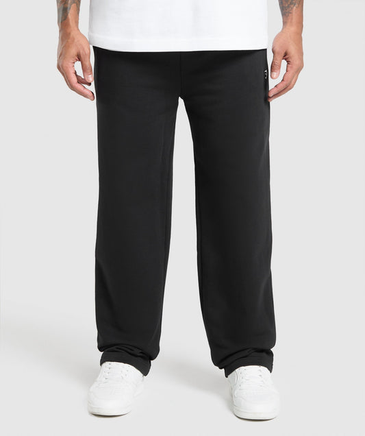 Gymshark Rest Day Essentials Straight Leg Joggers - Black