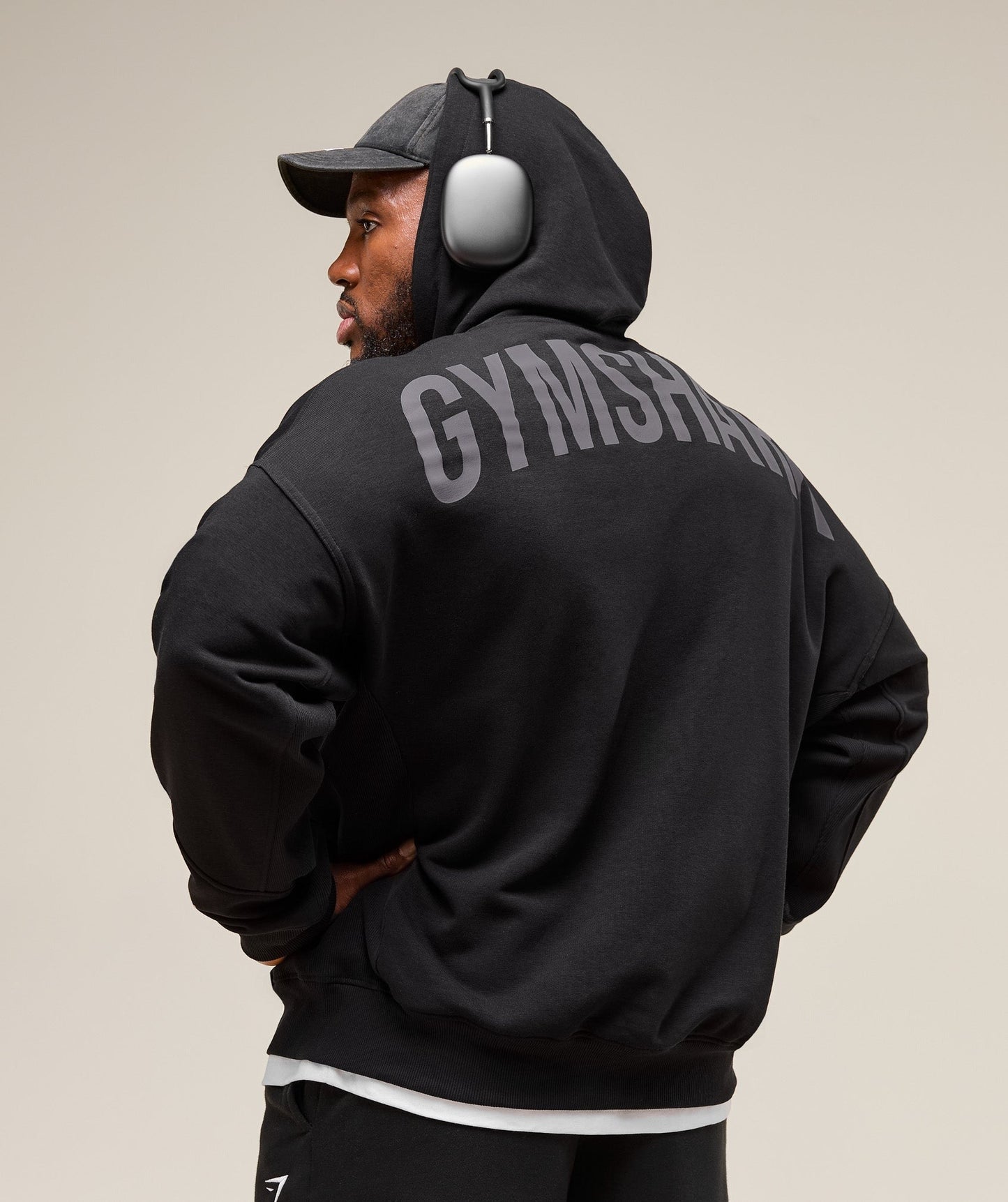 Gymshark Power Zip Up Hoodie - Black