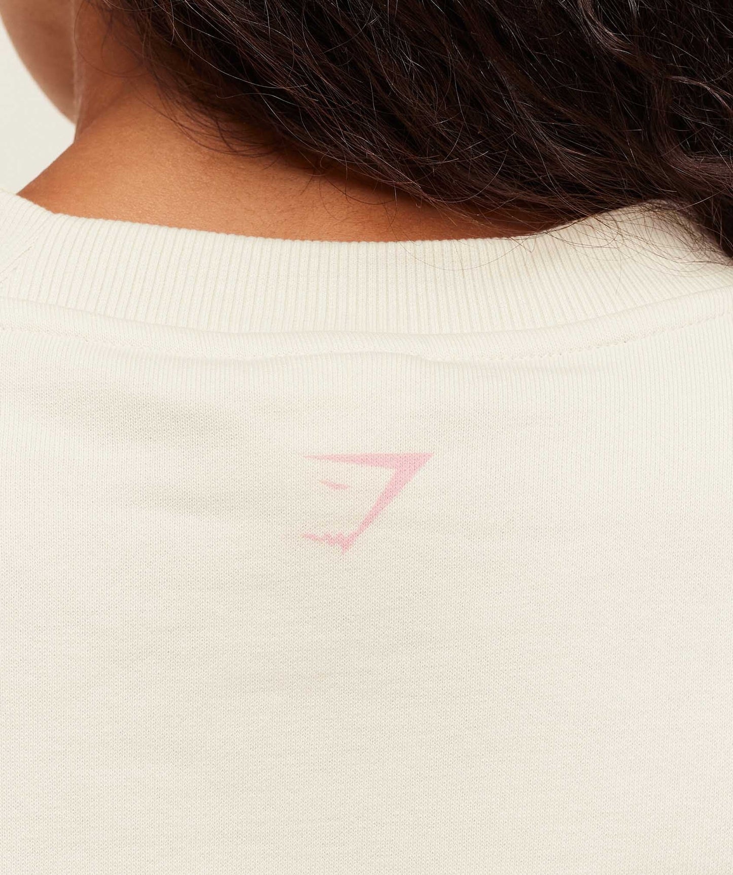 Gymshark Lifting Club Graphic Oversized Crew Neck - Oat White