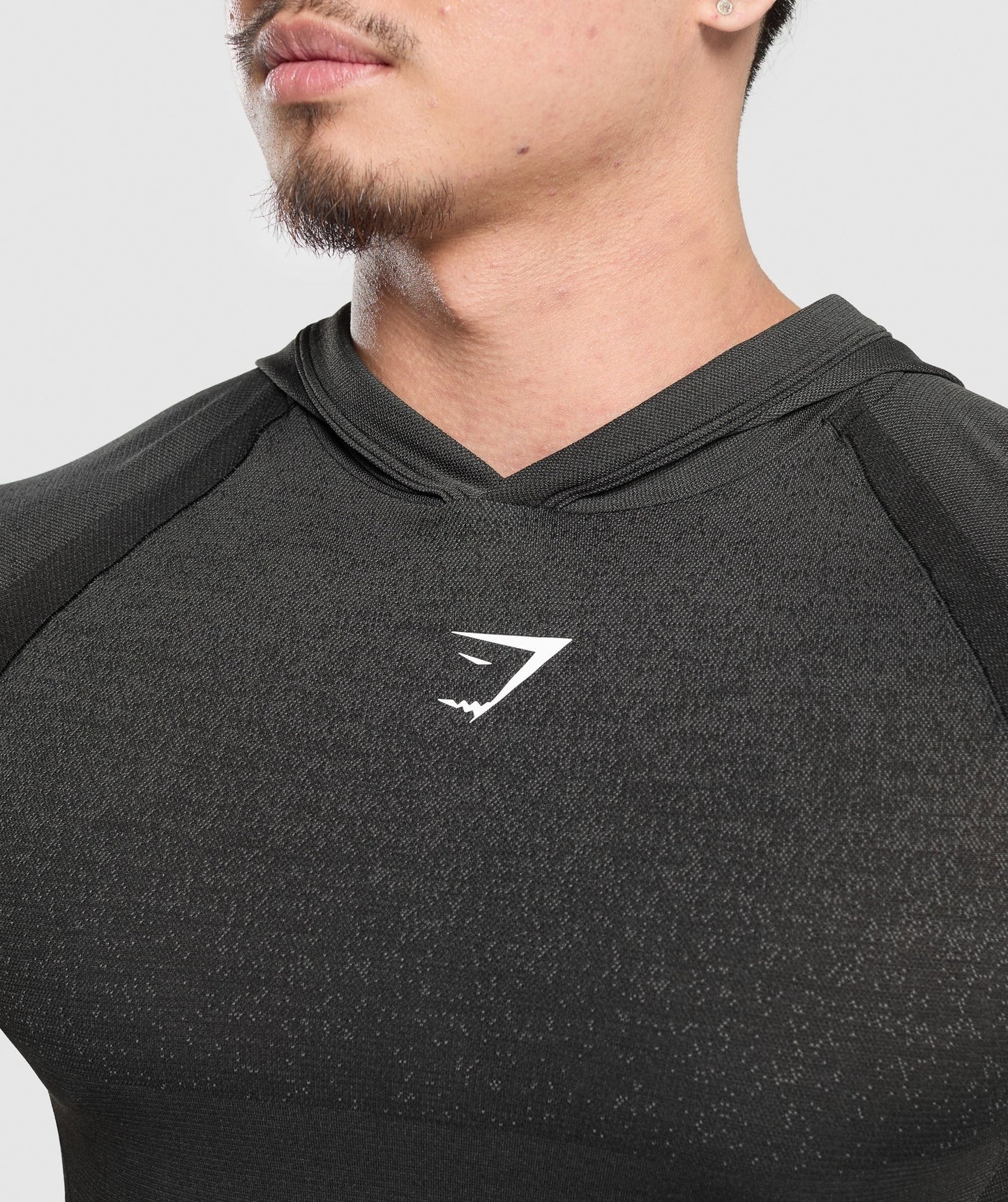 Gymshark Shadow Seamless Hoodie - Black