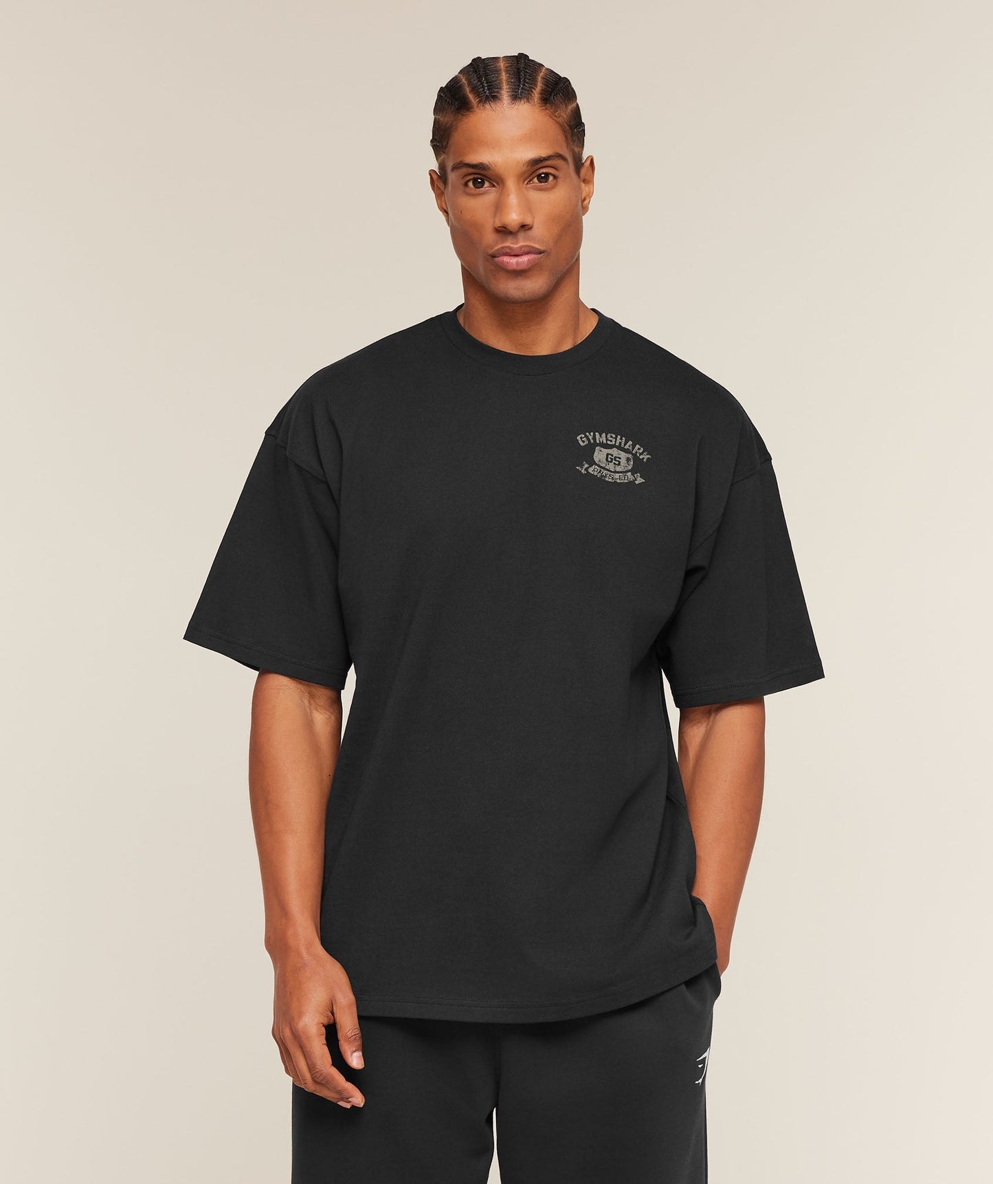 Gymshark Shield Graphic T-Shirt - Black