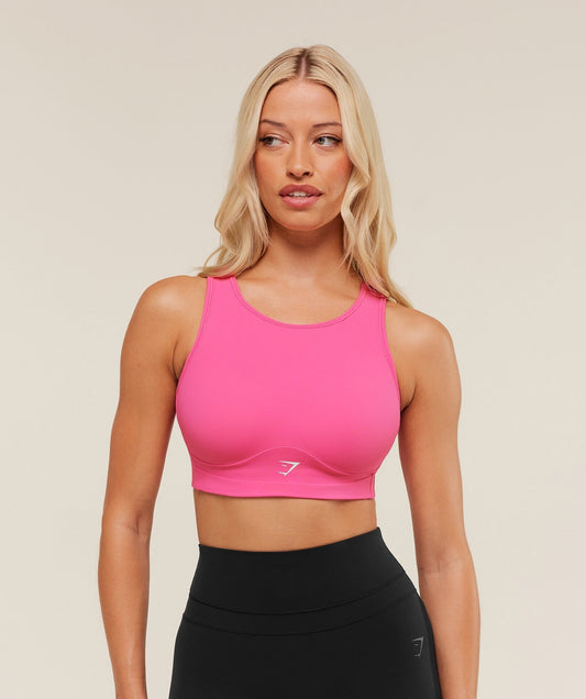 Gymshark Mesh Back Sports Bra - Energy Pink