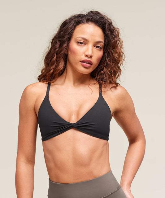 Gymshark Twist Front Bralette - Black