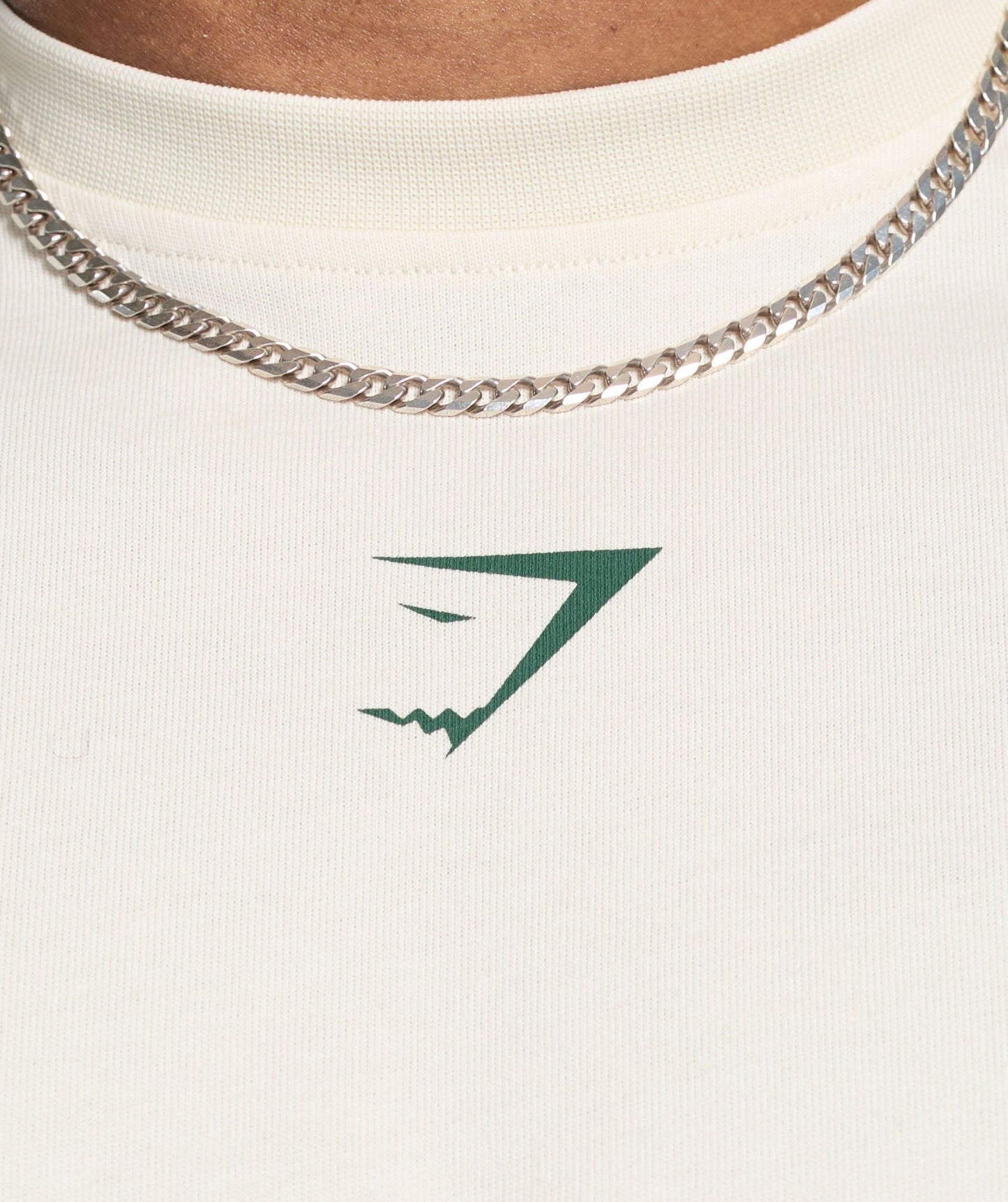 Gymshark Lifting Club T-Shirt - Oat White/Classic Green