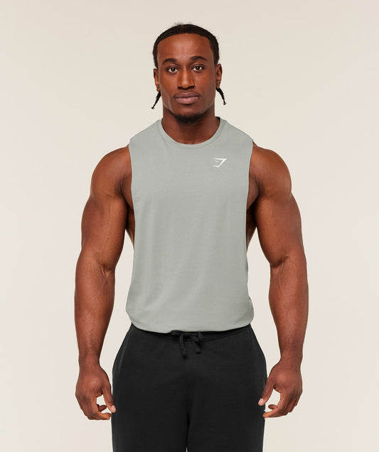 Gymshark Critical 2.0 Drop Arm Tank - Smokey Grey