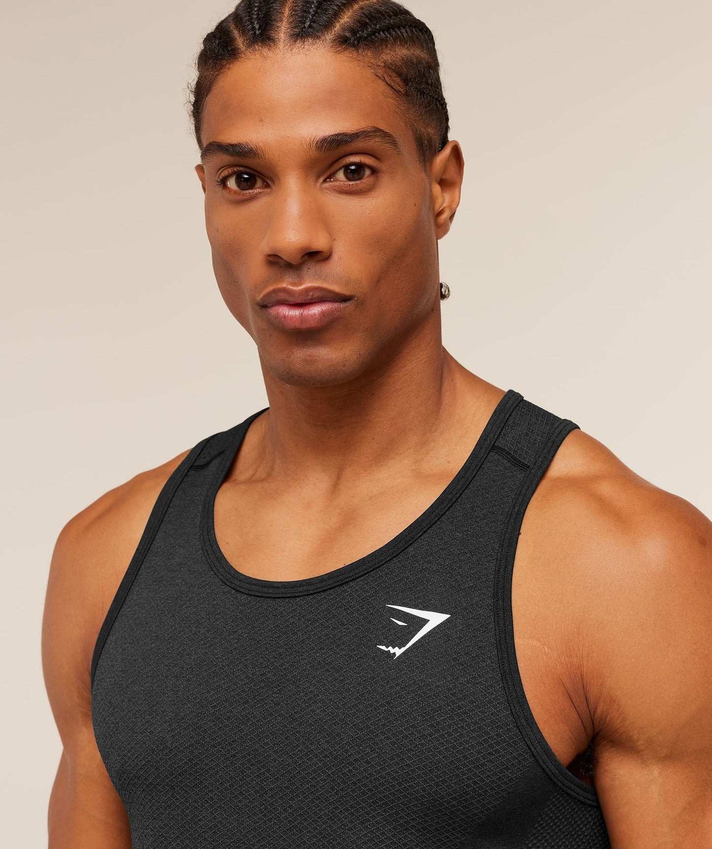 Gymshark Vital Tank - Black/Silhouette Grey