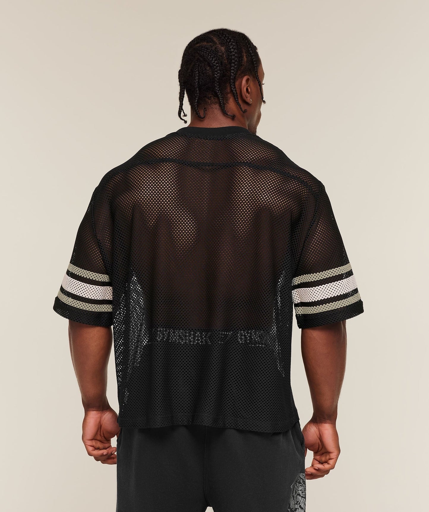 Gymshark Collective Mesh Contrast Jersey - Black