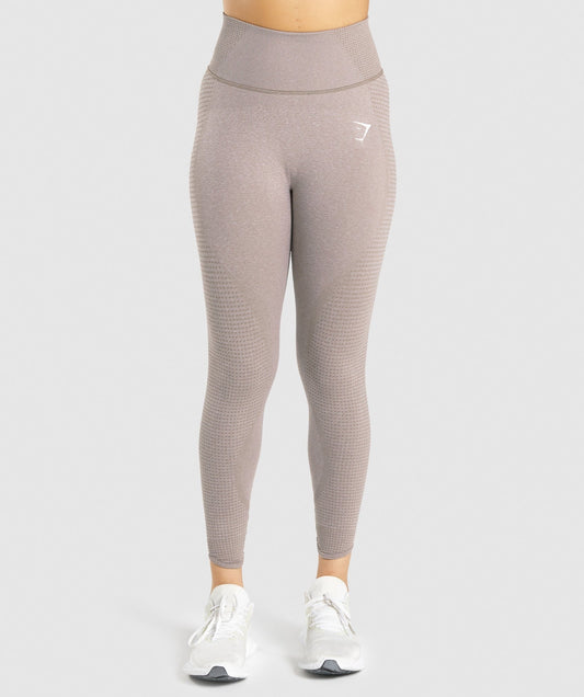 DNU - Gymshark Vital Rise Seamless Leggings - Taupe Marl