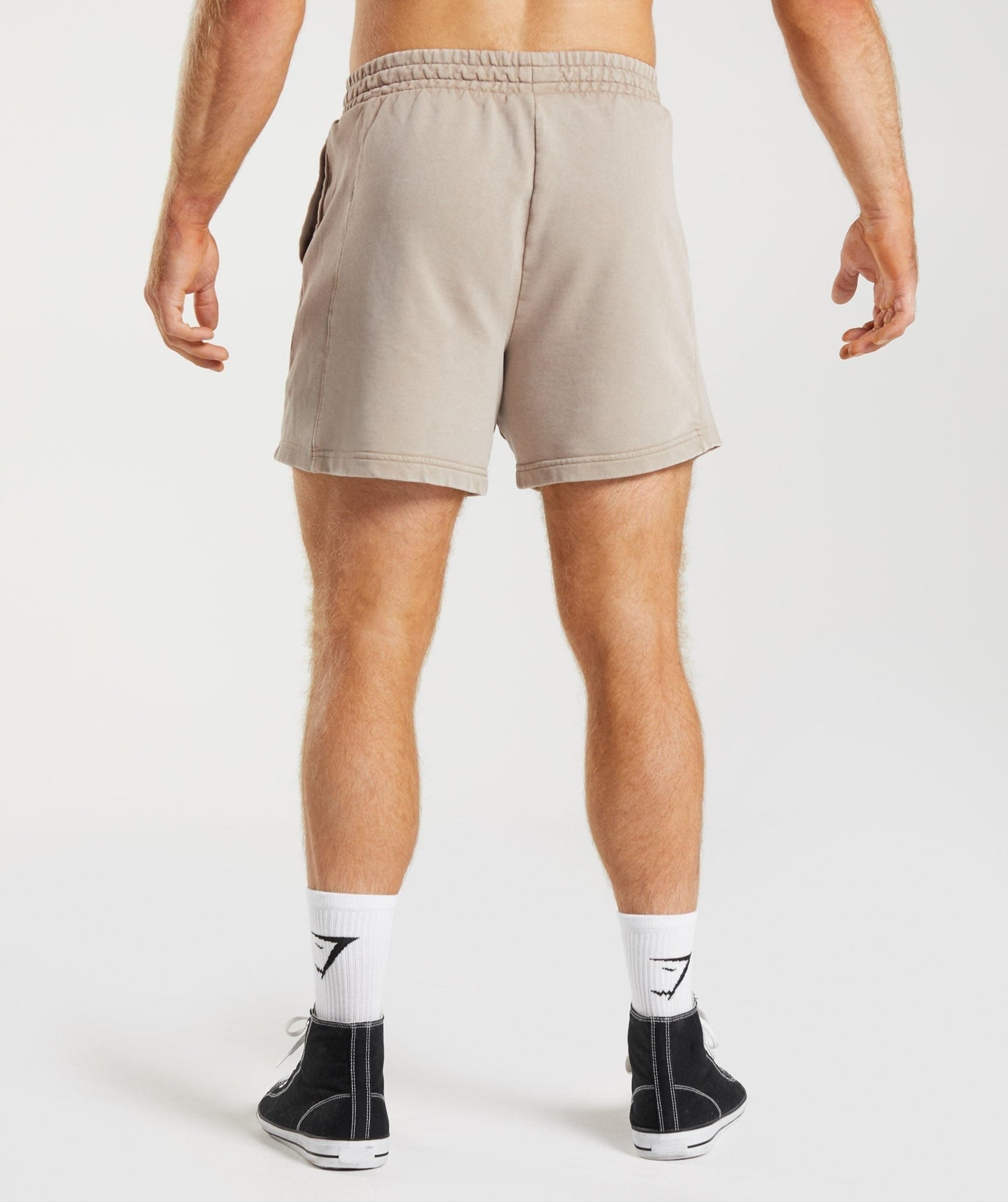 Gymshark Power Washed 5" Shorts - Cement Brown