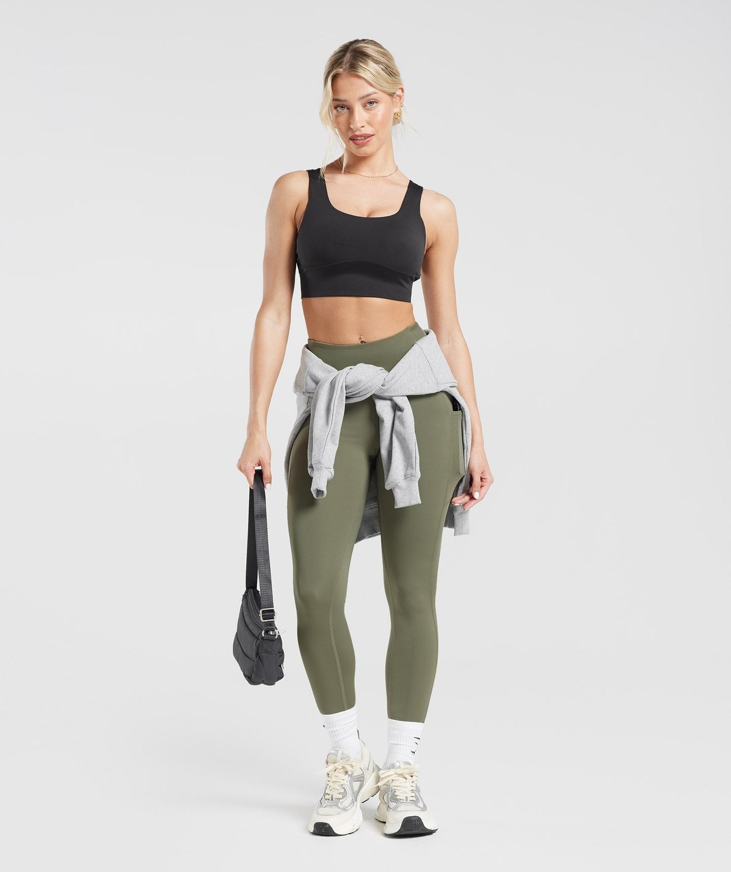 Gymshark Pocket Leggings - Dusty Olive