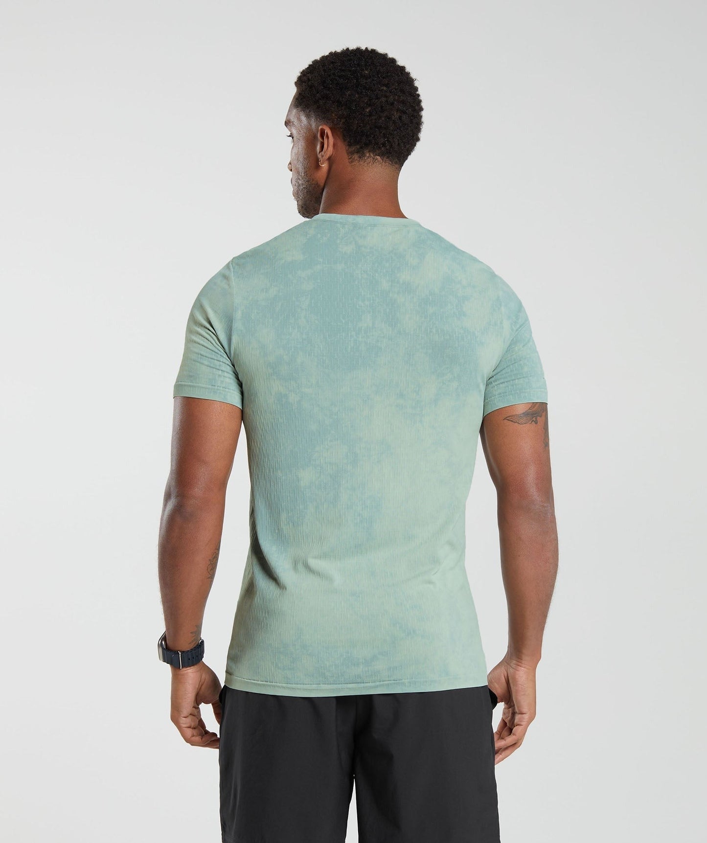 Gymshark Washed Seamless T-Shirt - Blue