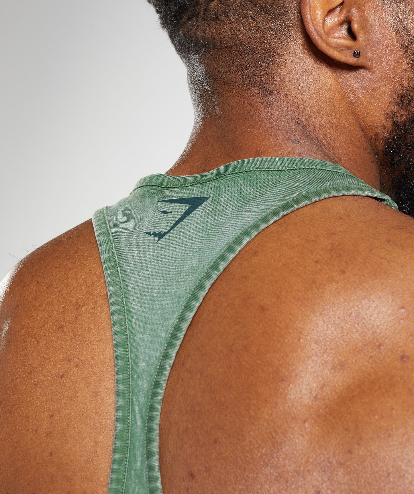Gymshark Power Washed Stringer - Iguana Green
