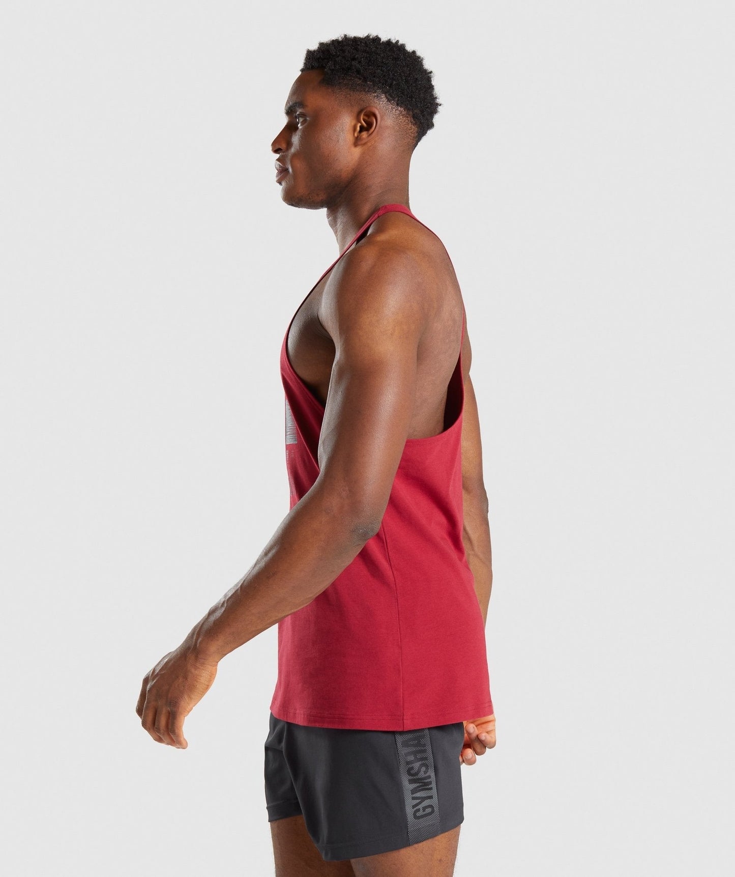 Gymshark Logo Strip Stringer - Burgundy