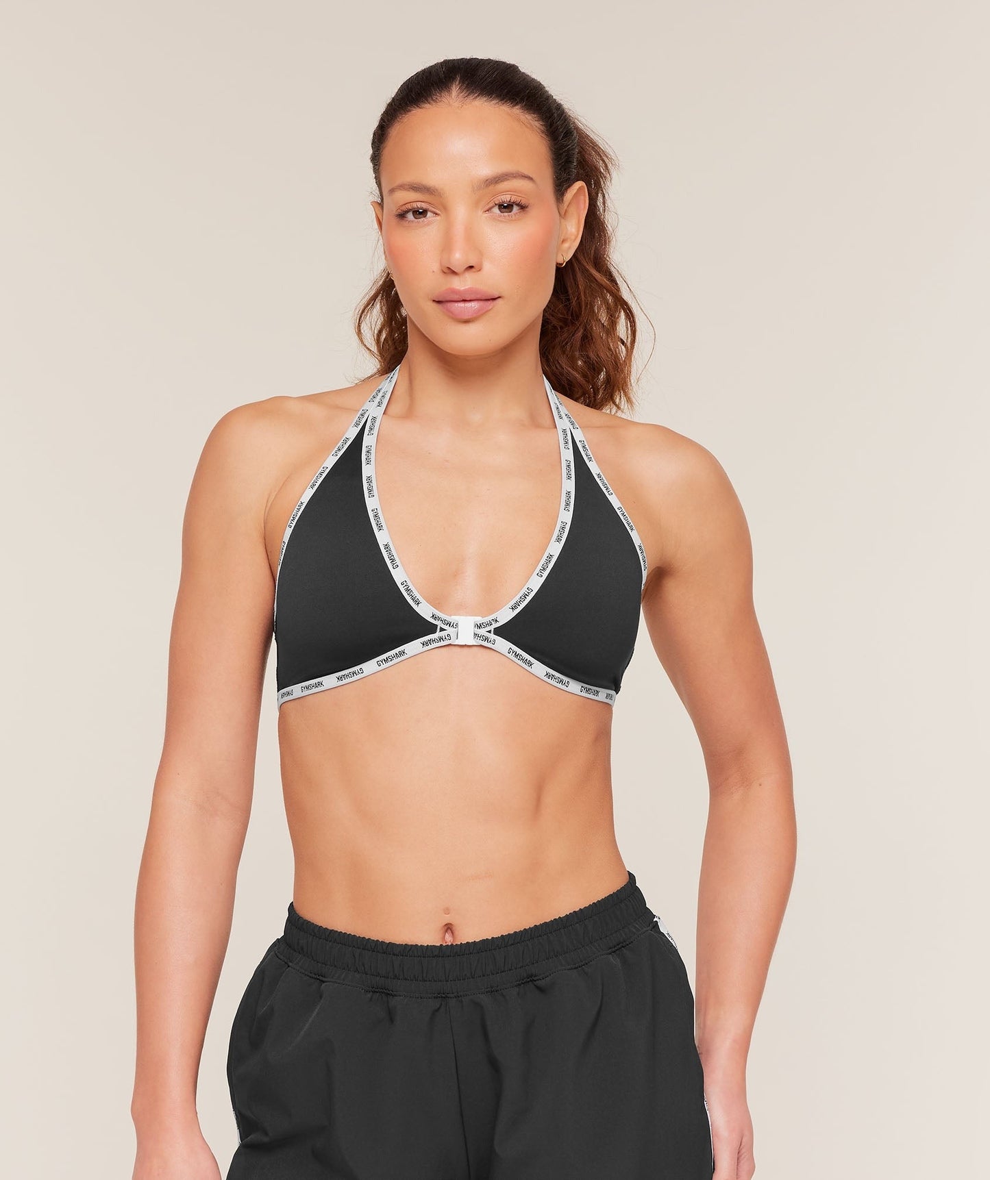Gymshark Micro Logo Clasp Minimal Bra - Black