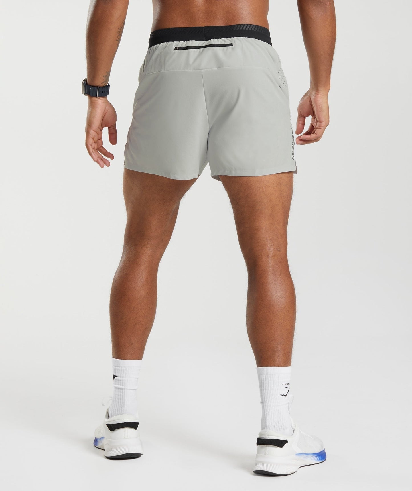 Gymshark Apex Run 4" Shorts - Light Grey