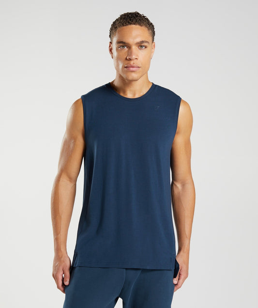 Gymshark Studio Breath Tank - Navy