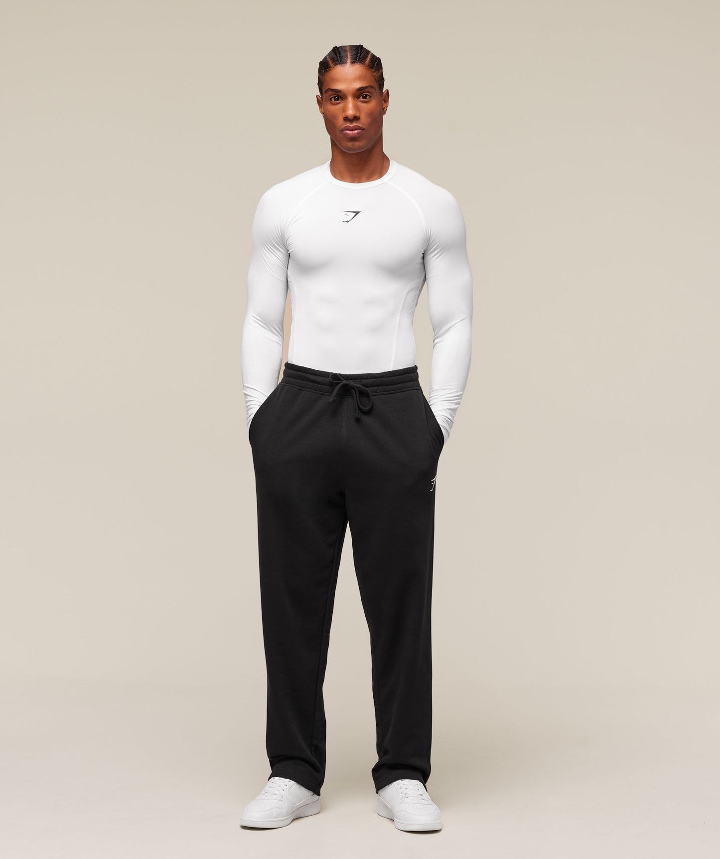 Gymshark Element Baselayer Long Sleeve T-Shirt - White